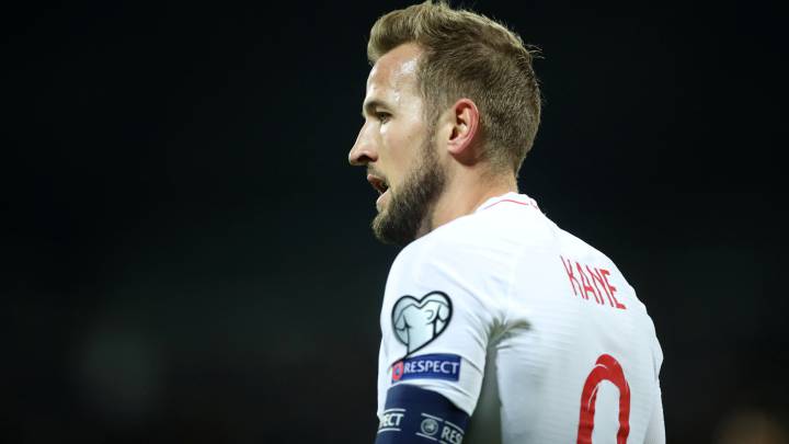 El delantero inglés del Tottenham, Harry Kane, con la selección de Inglaterra.