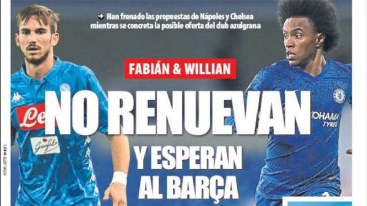 Portada del diario Mundo Deportivo del día 18 de noviembre de 2019.