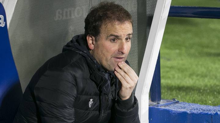 Arrasate, en un partido de Osasuna.