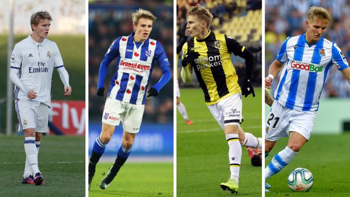 Todas las etapas de Odegaard desde su llegada al Madrid.