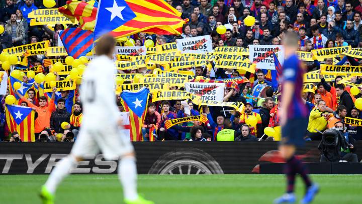 Tsunami Democràtic pide a Barça y Madrid colocar la pancarta 'Spain, sit and talk' en El Clásico
