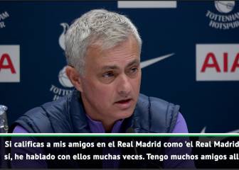 Mourinho y el presidente del Real Madrid: