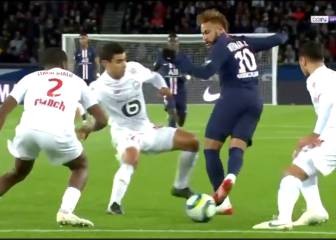 Neymar deja sembrados a tres rivales con increíble pase