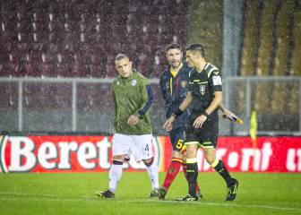 Aplazan el Lecce-Cagliari a causa de la intensa lluvia