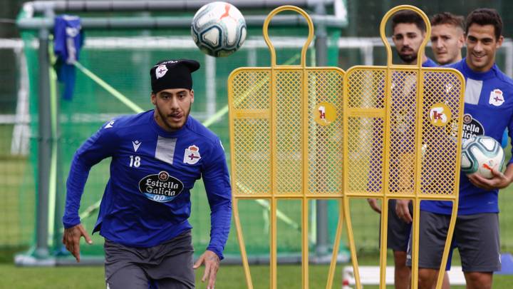 Beto da Silva, durante un entrenamiento del Deportivo.