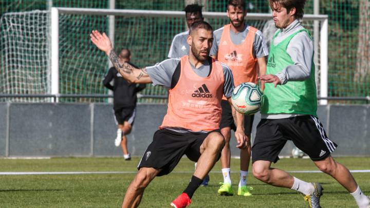ALBERTO PEREA en el entrenamiento