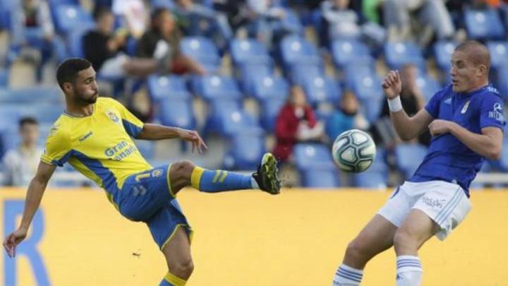 Benito en el Las Palmas-Oviedo