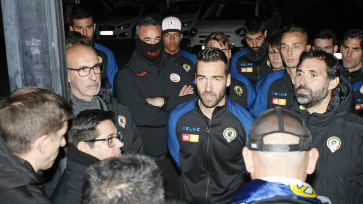 Los jugadores del Hércules.