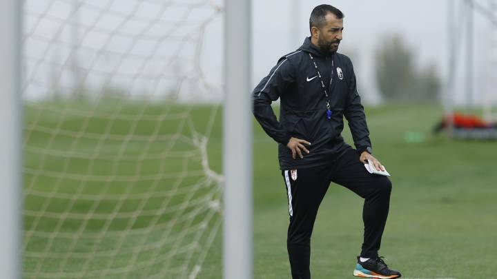 Diego Martínez durante un entrenamiento.