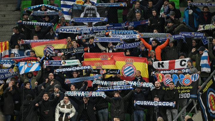 Ferencvaros-Espanyol: 'L'amour toujours' entre sus aficiones