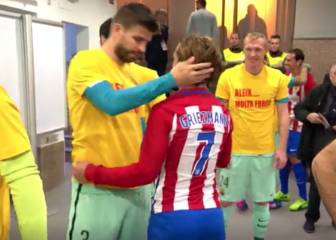 El premonitorio abrazo de Piqué y Griezmann en 2017