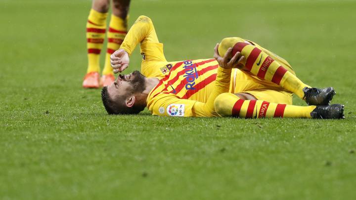 Lo de Piqué en el Wanda se quedó sólo en un golpe