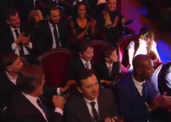 La celebración viral de los hijos de Messi en el patio de butacas