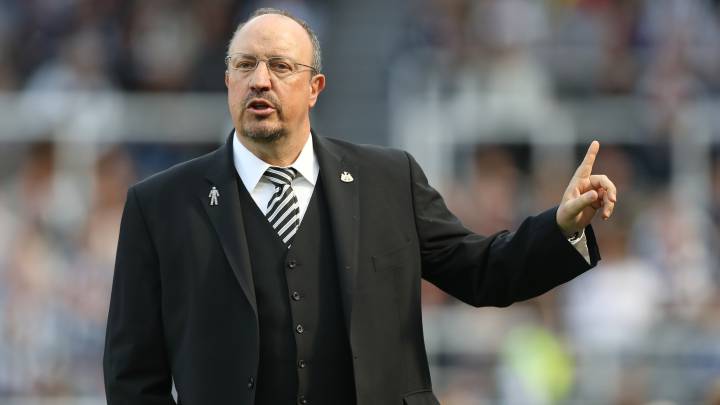 Benítez durante un partido con el Newcastle
