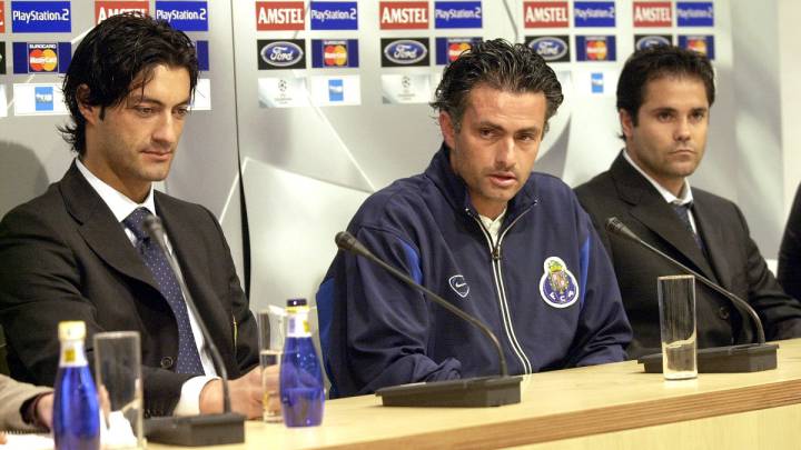 José Mourinho y Vitor Baía, durante su etapa en el Oporto.