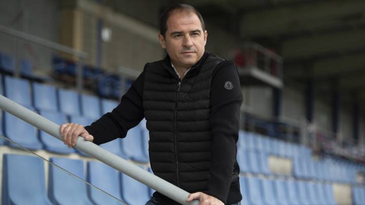 Jordi Lardín posa para AS en la Ciudad Deportiva del Espanyol.