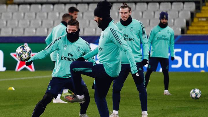 El Madrid se entrenó en Brujas