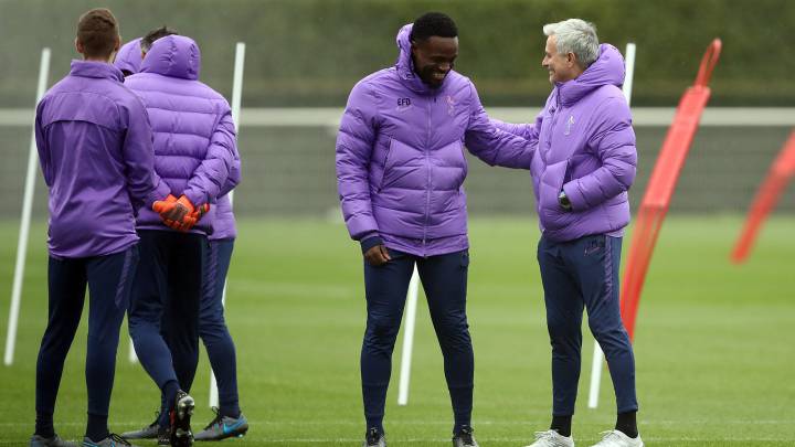 Sesión de entrenamiento del Tottenham.