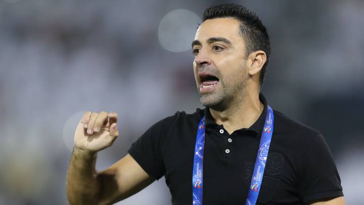 Xavi, en un partido con el Al-Sadd