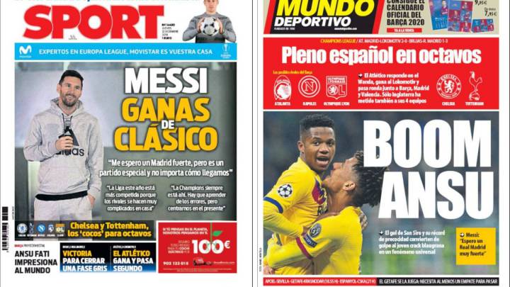 Una leyenda y una joya, en las portadas de Barcelona
