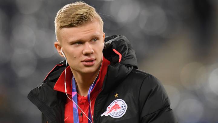 El delantero noruego del Red Bull Salzburgo, Erling Haaland.