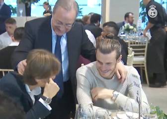 El divertido momento de Florentino con Modric y Bale