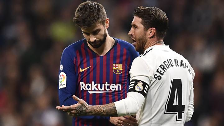 Sergio Ramos y Piqué viven el Clásico de su madurez