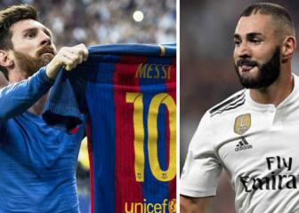 Un dato goleador de Benzema supera a Messi en el clásico