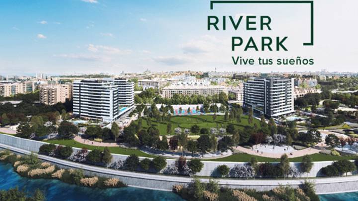 Construcción sobre el Vicente Calderón.