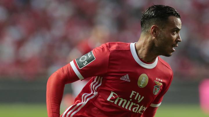Raúl de Tomás, durante un partido del Benfica.