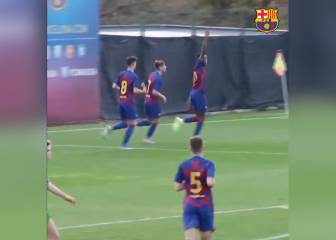 El gol del año en La Masía del 'niño' de la cláusula de los 100 millones: atención a Illaix...