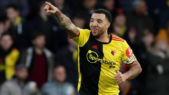 El delantero inglés del Watford, Troy Deeney, durante un partido.