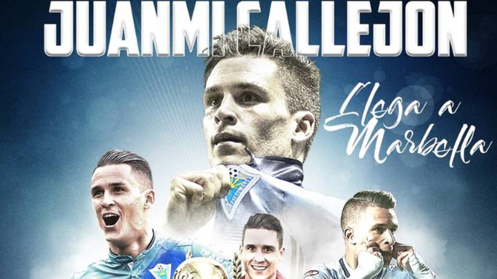 El Marbella presentó así la incorporación de Callejón.