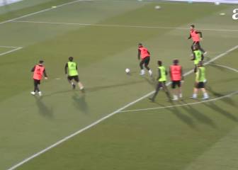 Vinicius' unusually cool finish in open training session