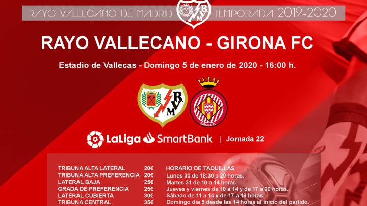 El Rayo Vallecano publica los precios de las entradas, a excepción del fondo.