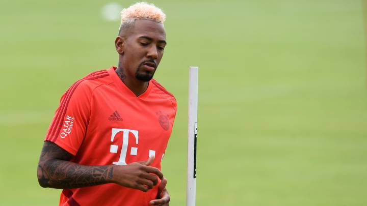 El defensa alemán del Bayern Munich, Jerome Boateng, durante un entrenamiento.