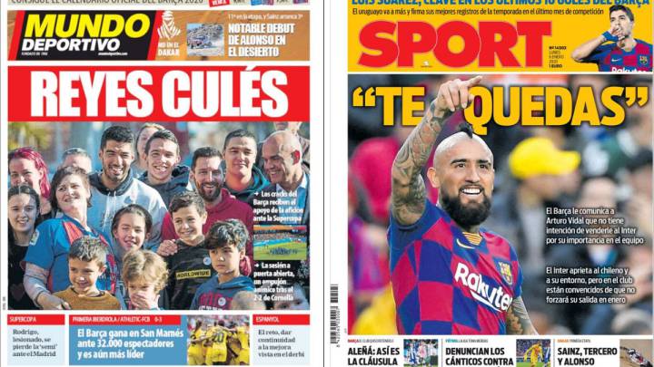 Sport: el Barça comunica a Vidal que sigue