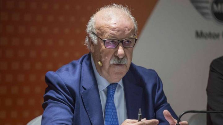 Vicente del Bosque en rueda de prensa