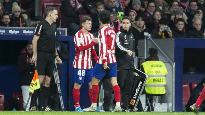 Germán Valera sustituyó a João Félix.