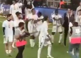 Mendy estalla las redes del Madrid con su baile y carisma
