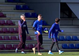 Setién's comforting words for Riqui Puig in his first session
