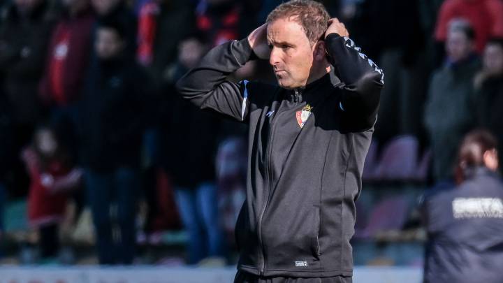 Arrasate, en un partido de Osasuna.