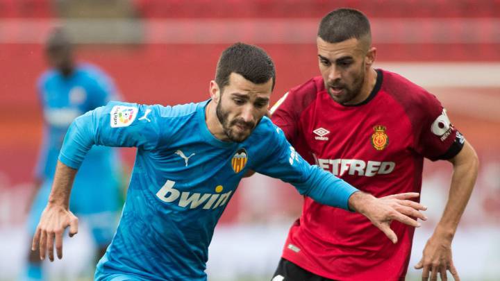 José Luis Gayà, contra el Mallorca.
