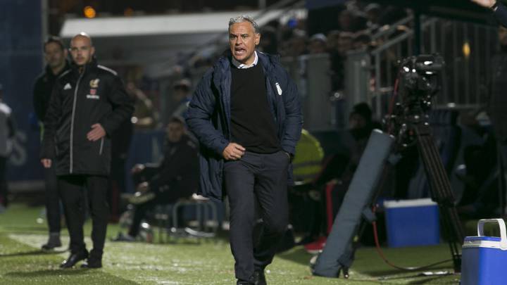 Sergio Pellicer, entrenador interino del Málaga.