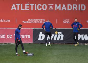 El Atlético se entrenó bajo mínimos tras la debacle copera