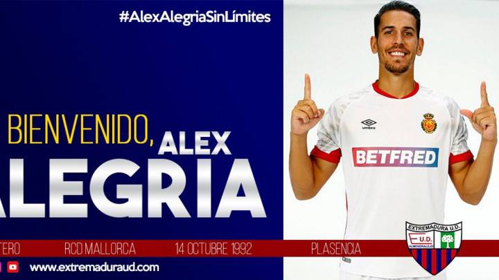 Oficial: Álex Alegría, nuevo jugador del Extremadura