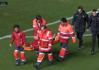 ¡Terrible lesión! Delantero del Osasuna debió salir en camilla
