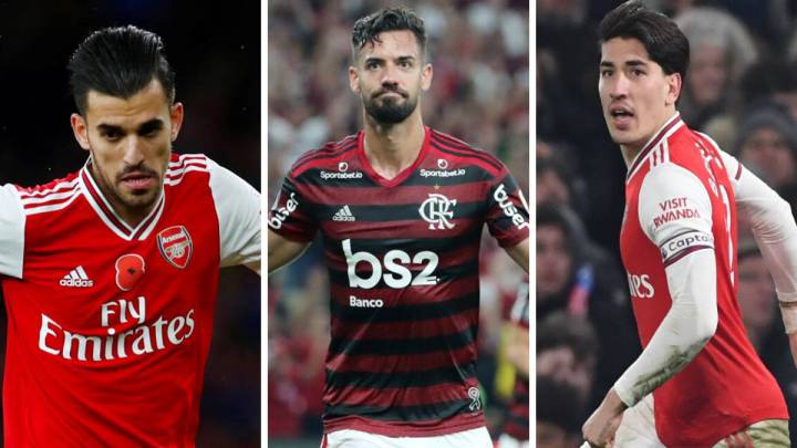Ceballos, Pablo Marí y Bellerín.