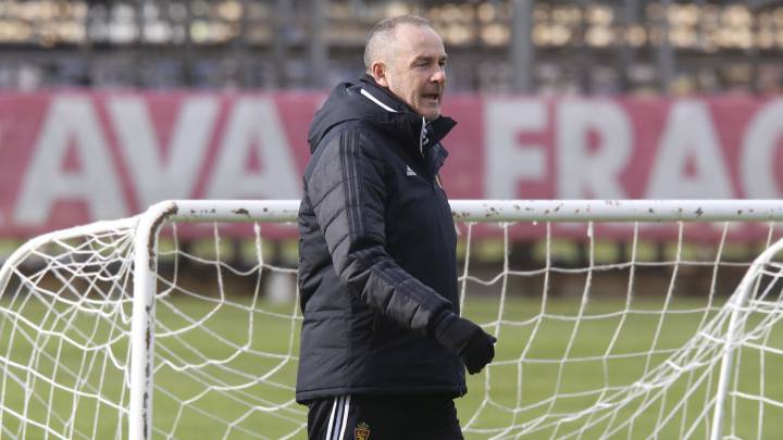 Víctor Fernéndez durante un entrenamiento.