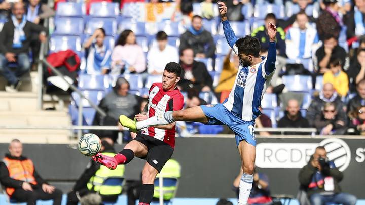 Didac Vila, en un partido con el Espanyol.